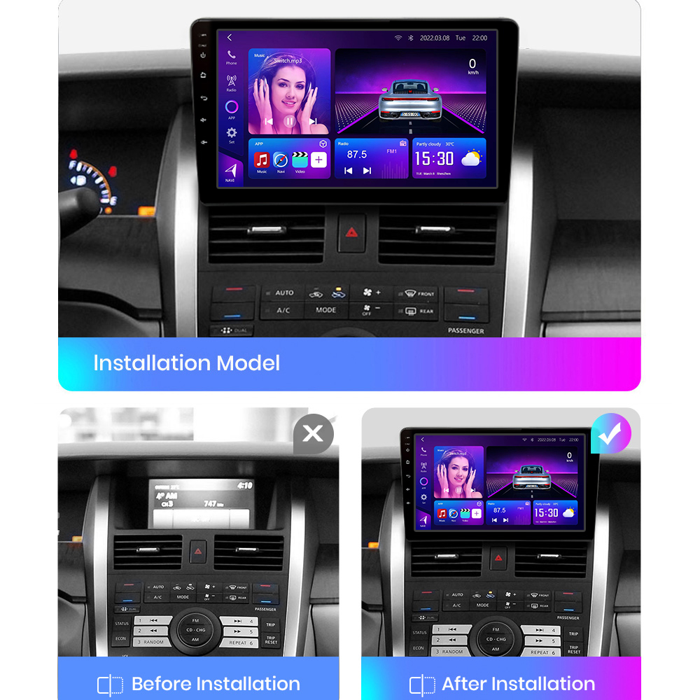 Nissan Teana 2004-2007 Auto android Rahmen