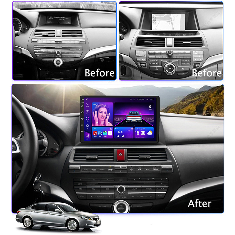 هوندا كروستور 2009-2015 إطار سيارة أندرويد هوندا 2009-2015