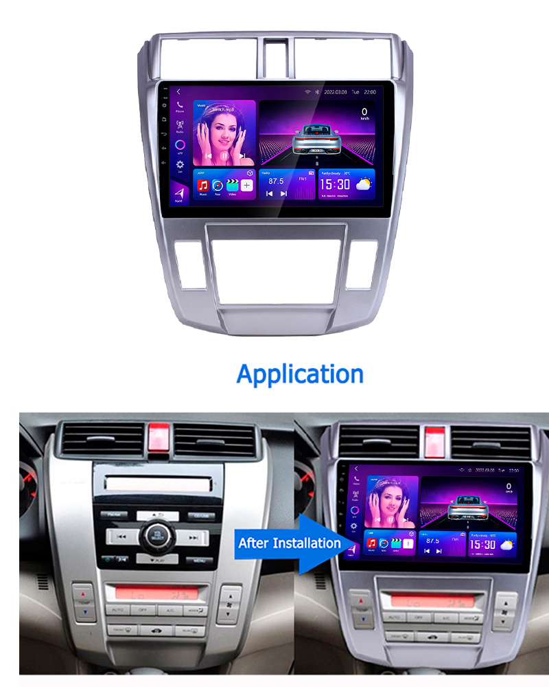 Honda City 2008-2013 car android frame