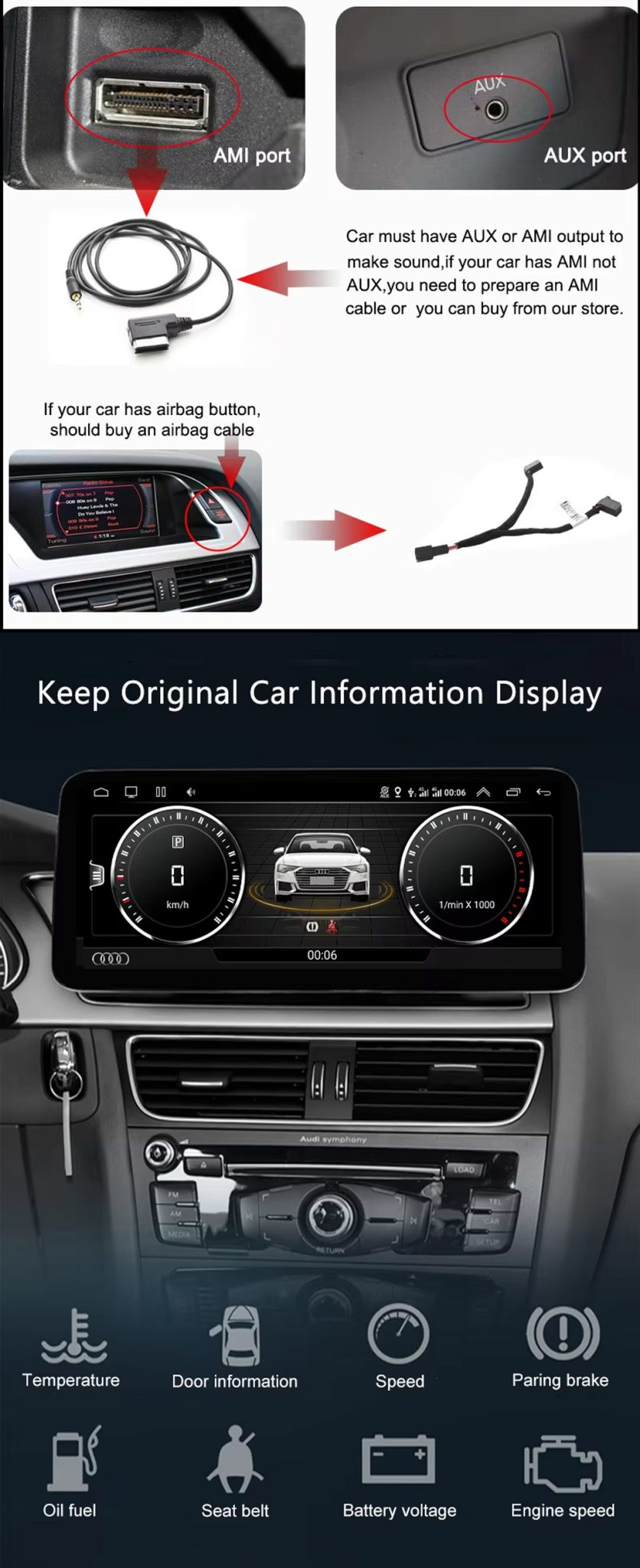 2009-2017 Audi A4 Car Player